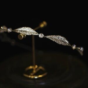 Silver tone crystal Tiara/ headband    New